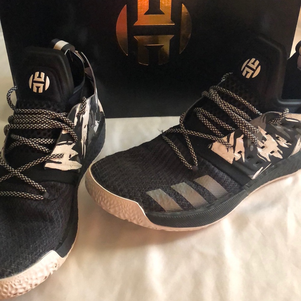 James Harden Adidas shoes, size 11.